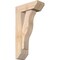 Ekena Millwork Funston Slat Smooth Bracket w/ Offset Brace, Douglas Fir, 5 1/2"W x 14"D x 26"H BKT0604X14X26FST06SDF - alternate 1